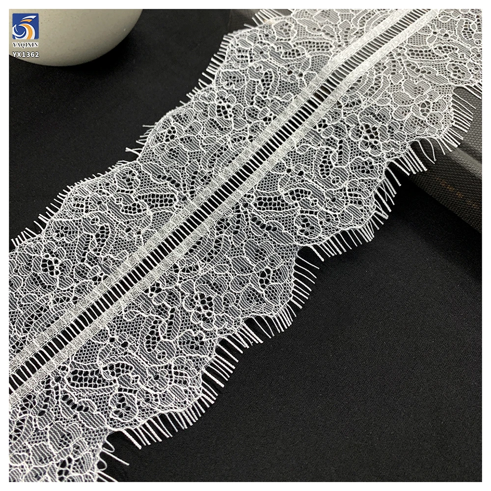 YX1362 35CM*300CM Super Cheap Price Clothing Accessories Lace Multicolored Embroidered Eyelash Lace Fabric Wholesale - 图片 6