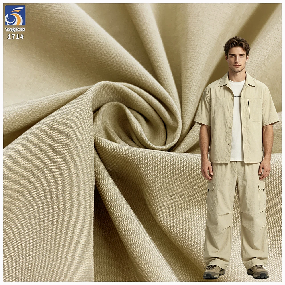 Y-171 160g Bulk Order 160D Antistatic 90% Nylon 10% Spandex Soft Matte Stretch Fabric 150cm for Outdoor Jacket