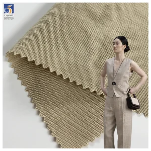 DV6718 Khaki 130gsm 15 Nylon 48 Rayon 37 Cotton Soft Blend Fabric Popular Cotton Fabrics for Spring and Summer Clothing