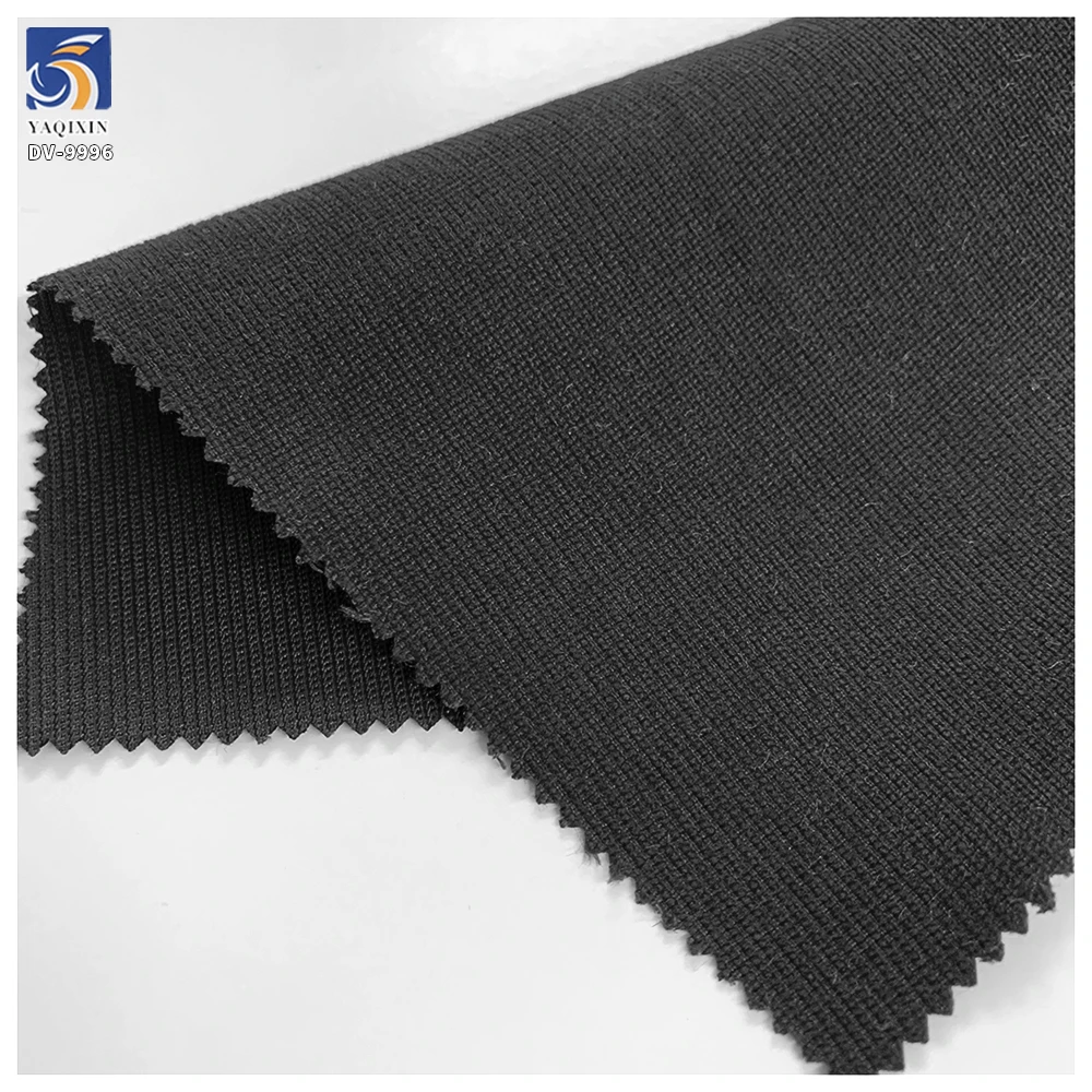 DV9996 255g Hot Selling Fashion Polyester Twill Black Suit Fabric 96% Polyester 4% Spandex Stretch Twill Fabric for Suit Pants - 图片 6
