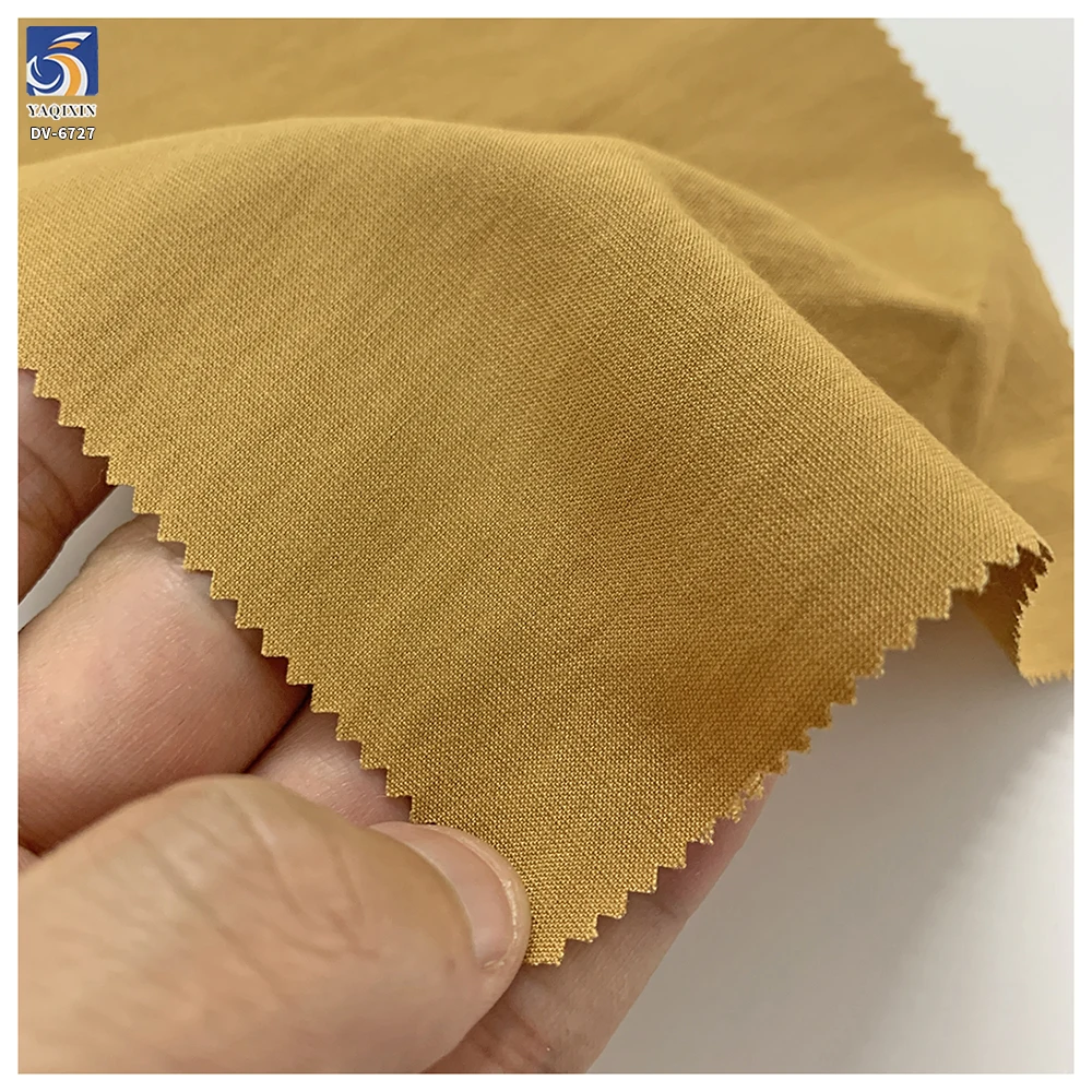 DV-6727 140g Hot Selling Washed 92% Rayon 8% Nylon Blend Slightly Wrinkled Dress Fabric Lightweight for Spring Dress - 图片 6