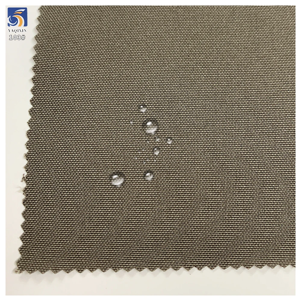 Y-103 Customized Price 170g Beige 100% Polyester Large Oxford Antistatic Waterproof Fabric for Men Windbreaker Jacket - 图片 2