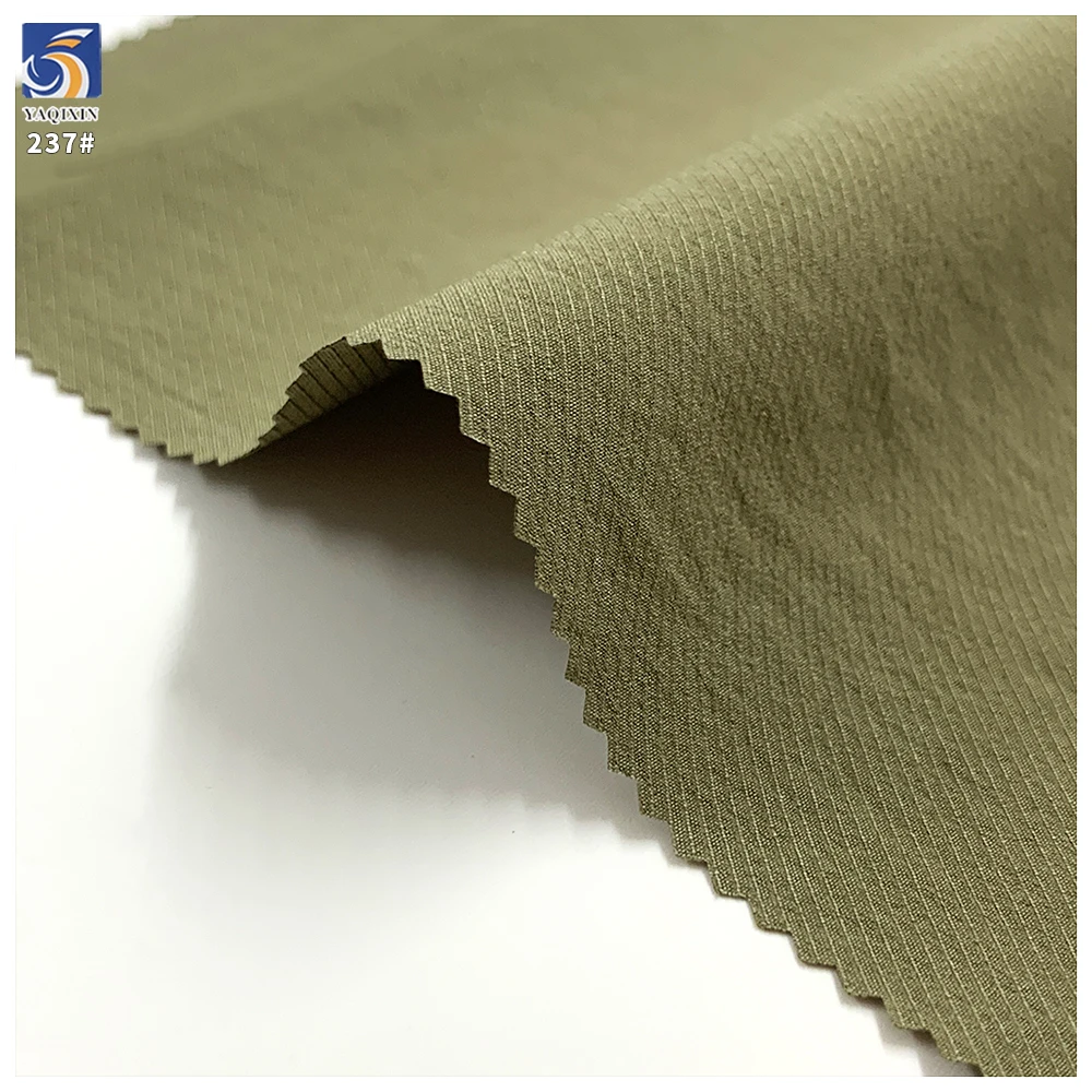 Y-237 110g No Washing/Easy Care Light Grey Woven 100% Polyester Fine Twill Fabric 150cm for Pants Casual Trousers - 图片 3