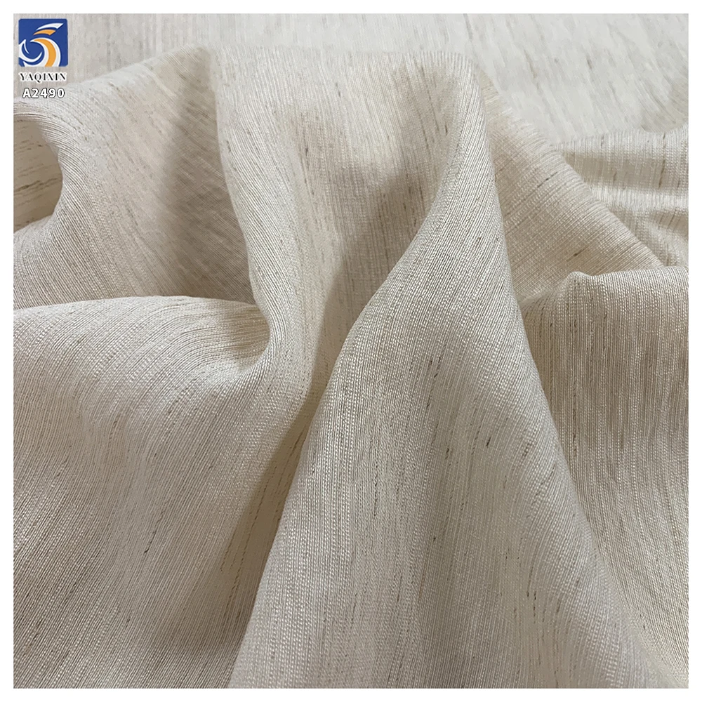 A2490 105g Woven Plain Color Premium Lightweight Linen Fabric for Clothing - 图片 5