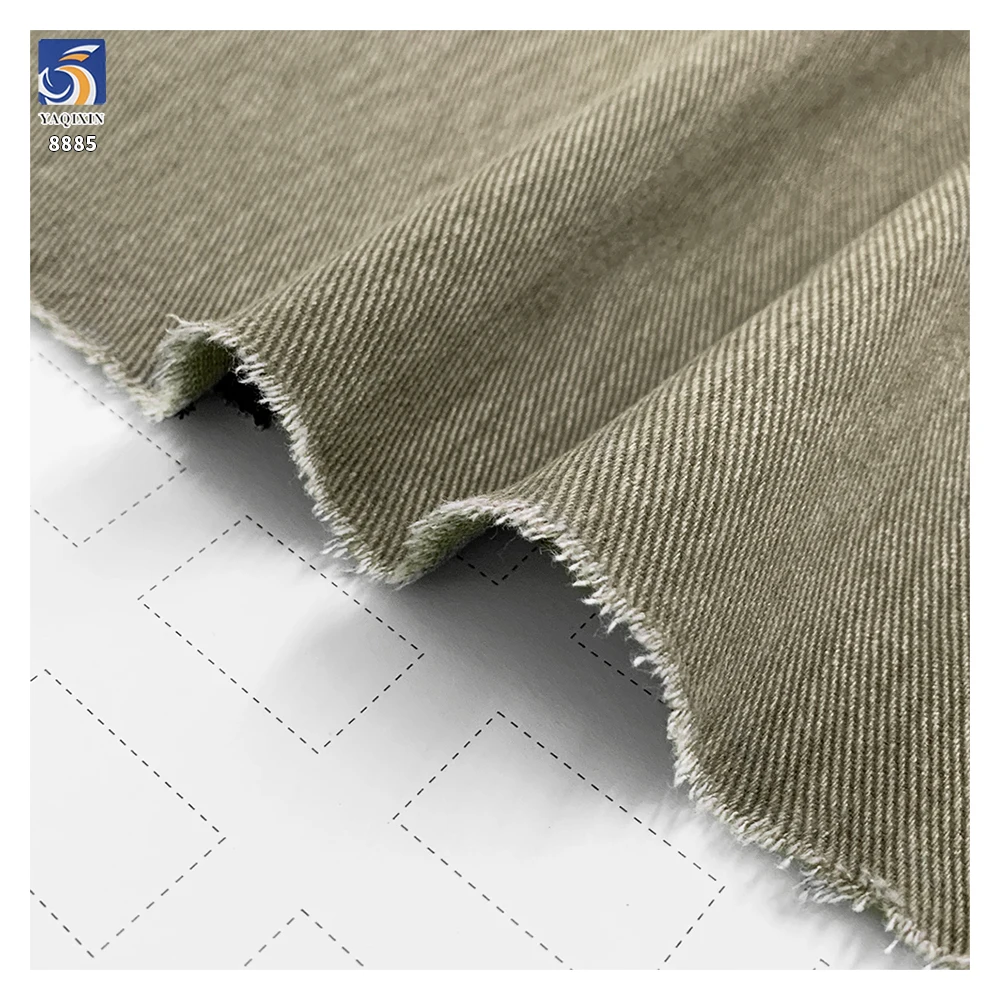 A8885 7*7 400g Heavy Weight No-Wash Cotton Soft Twill Fabric Top Quality 100% Cotton Twill Fabric for Garments - 图片 3