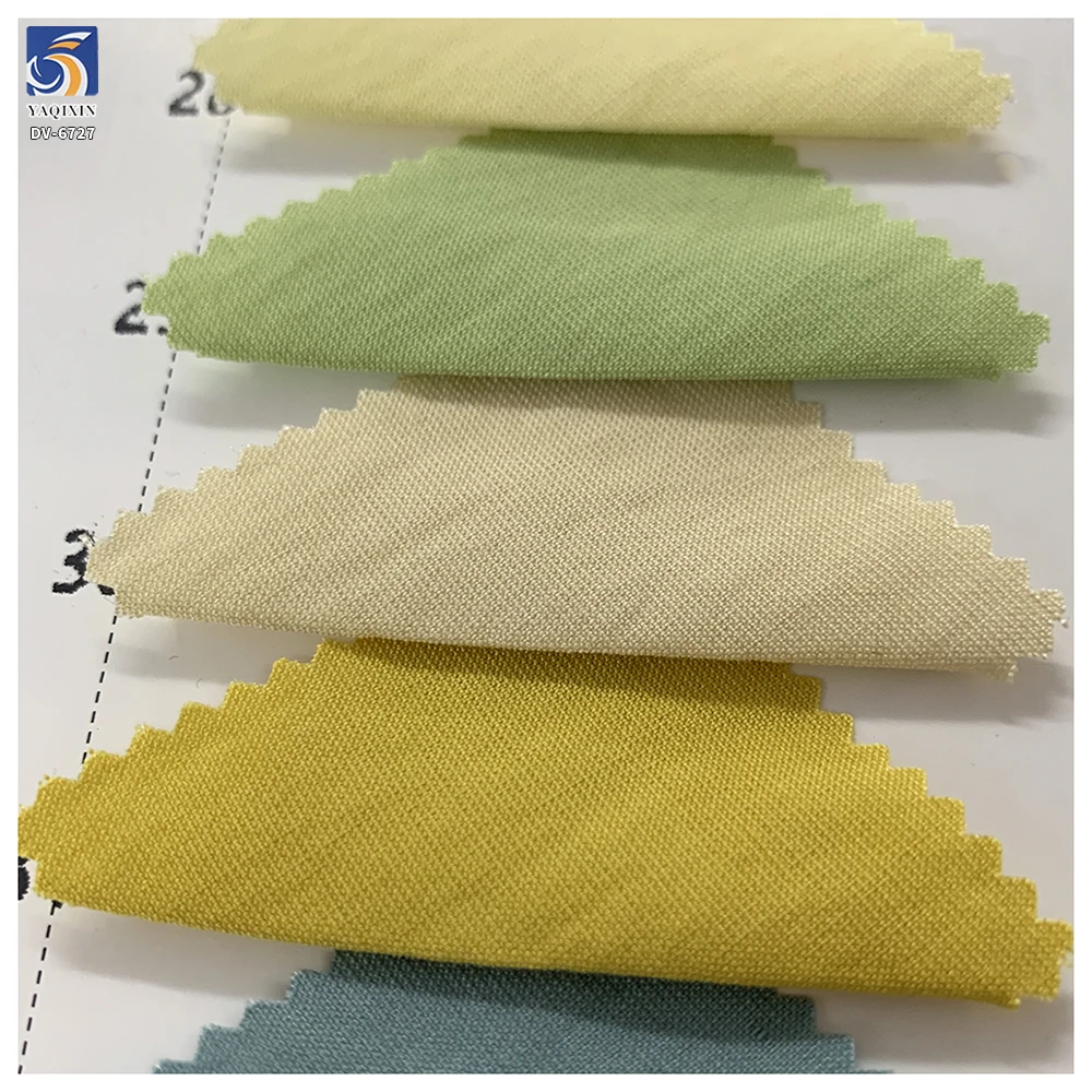 DV-6727 140g Hot Selling Washed 92% Rayon 8% Nylon Blend Slightly Wrinkled Dress Fabric Lightweight for Spring Dress - 图片 5