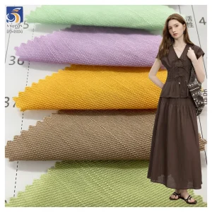 DV-6664 100gsm Silky Touch 85% Rayon 15% Polyester Blend Dress Fabric Soft Drape Airy Comfort Chiffon Clothing Fabric