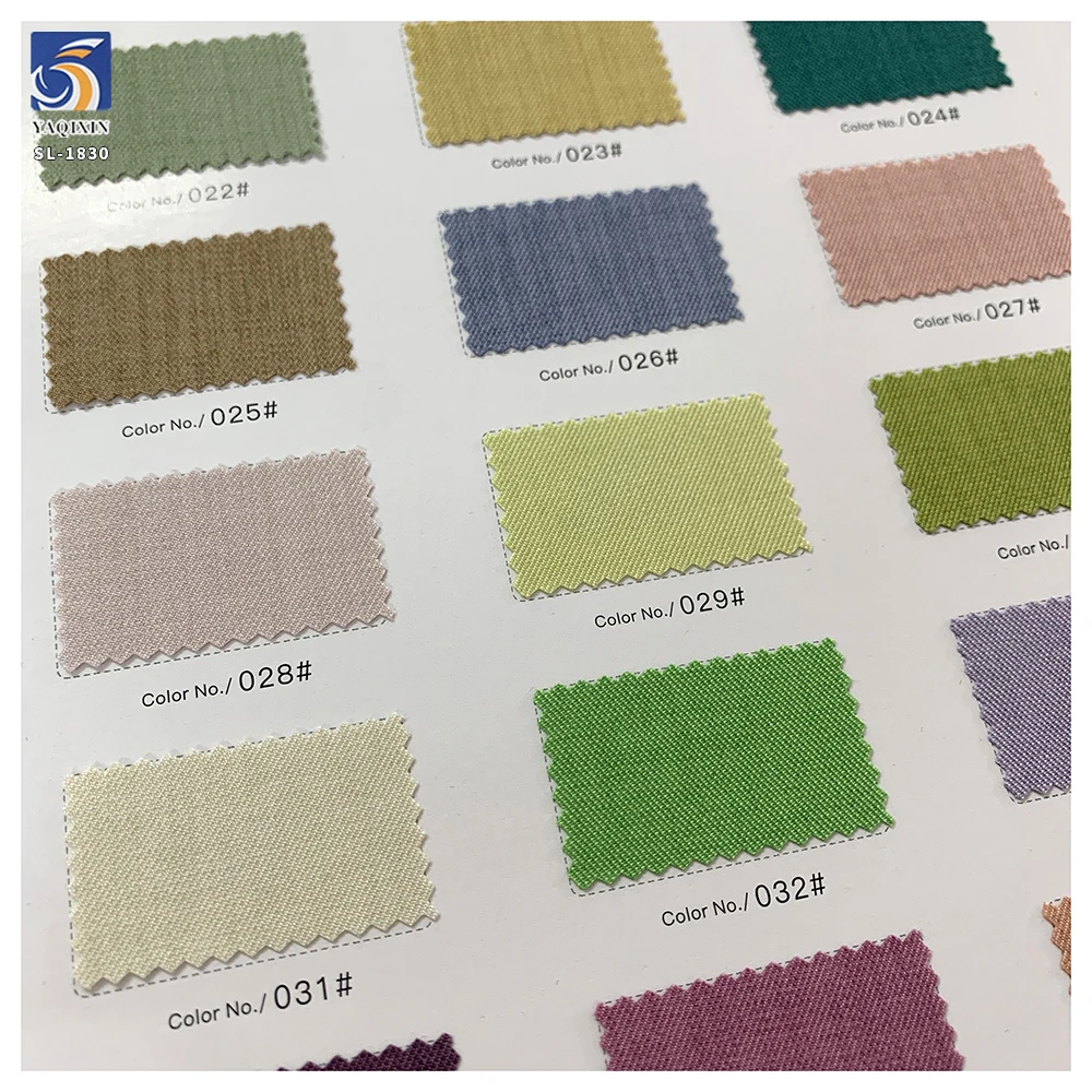 SL-1830 Wholesale 180gsm 3/1 Twill Weave 100% Polyester Soft Drape Twill Fabric 150cm Medium Weight for Wide Leg Pants - 图片 6