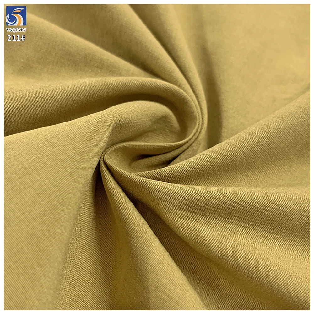 Y-211 High Quality 150g 1 Meter MOQ 100 Polyester Silky Cotton Feel Water Repellent Fabric 160cm for Jacket Trench Coat Pant - 图片 3