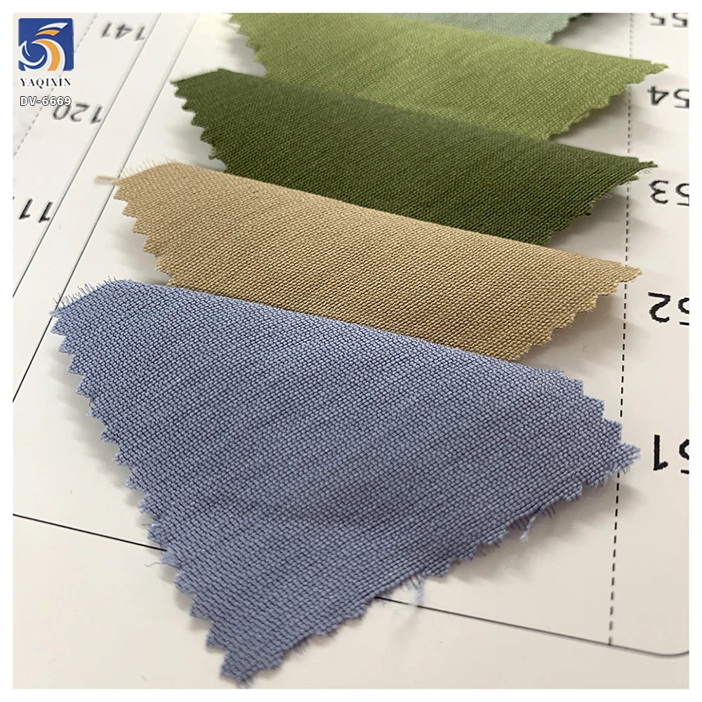 DV-6669 New Light Khaki Neutral Color 70% Rayon 30% Polyester Woven Blend Clothing Woman's Suiting Fabric From China - 图片 6