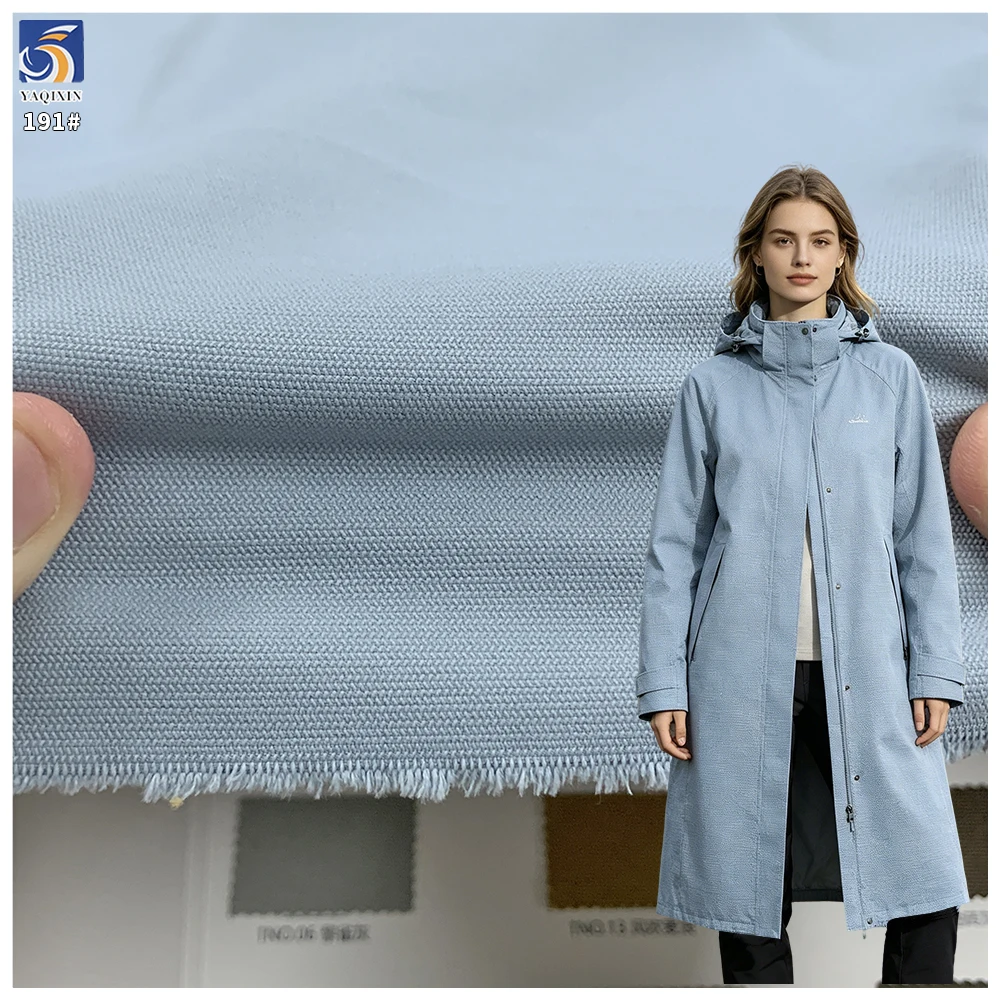 Y-191 Wholesale Herringbone 280G 100% Polyester Broken Twill Fabric 150cm Durable for Casual Coat Jacket