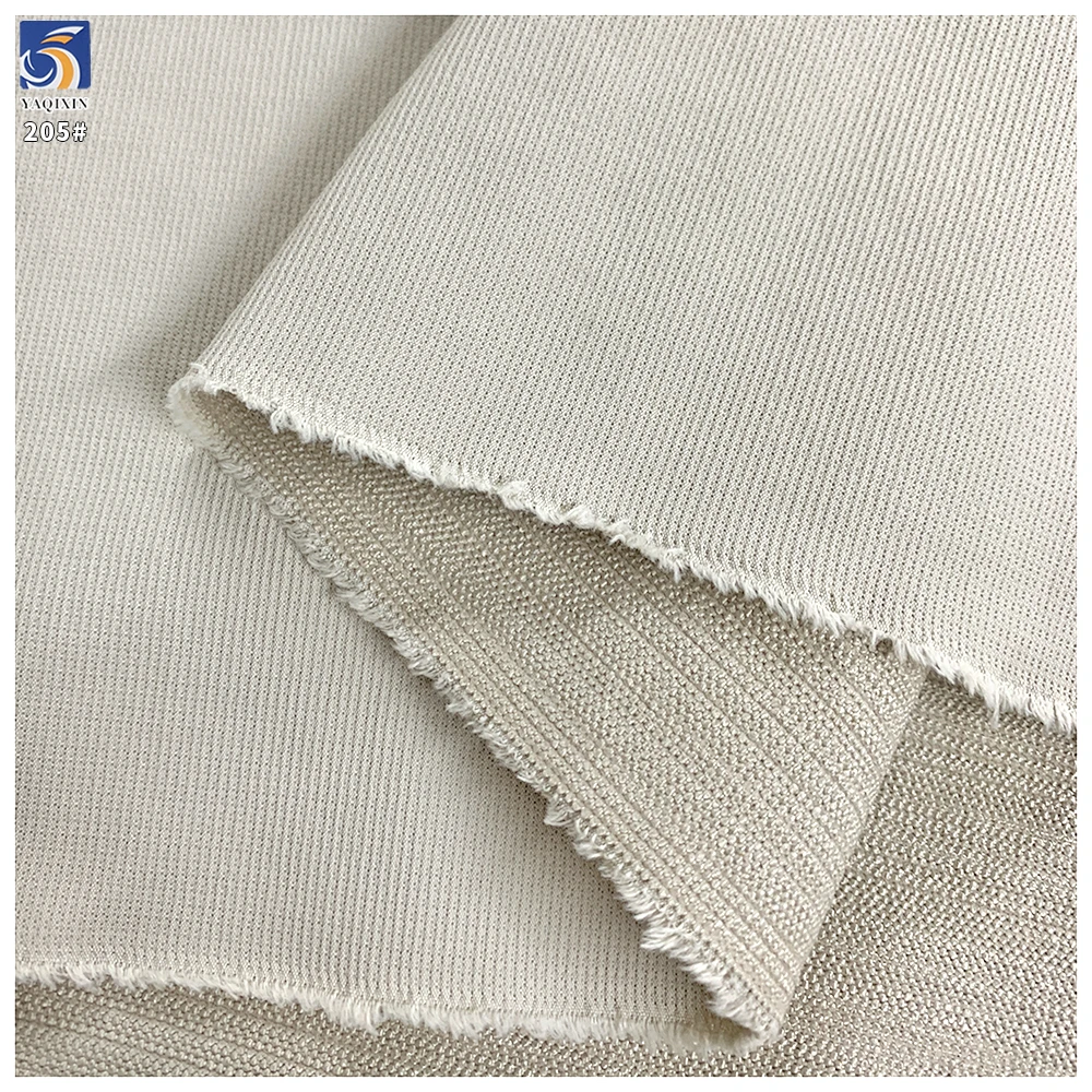 Y-205 250g Popular Summer Mountaineering Fabric Light Khaki No-Wash 100 Polyester Striped Fabric 150cm Wrinkle Free - 图片 3