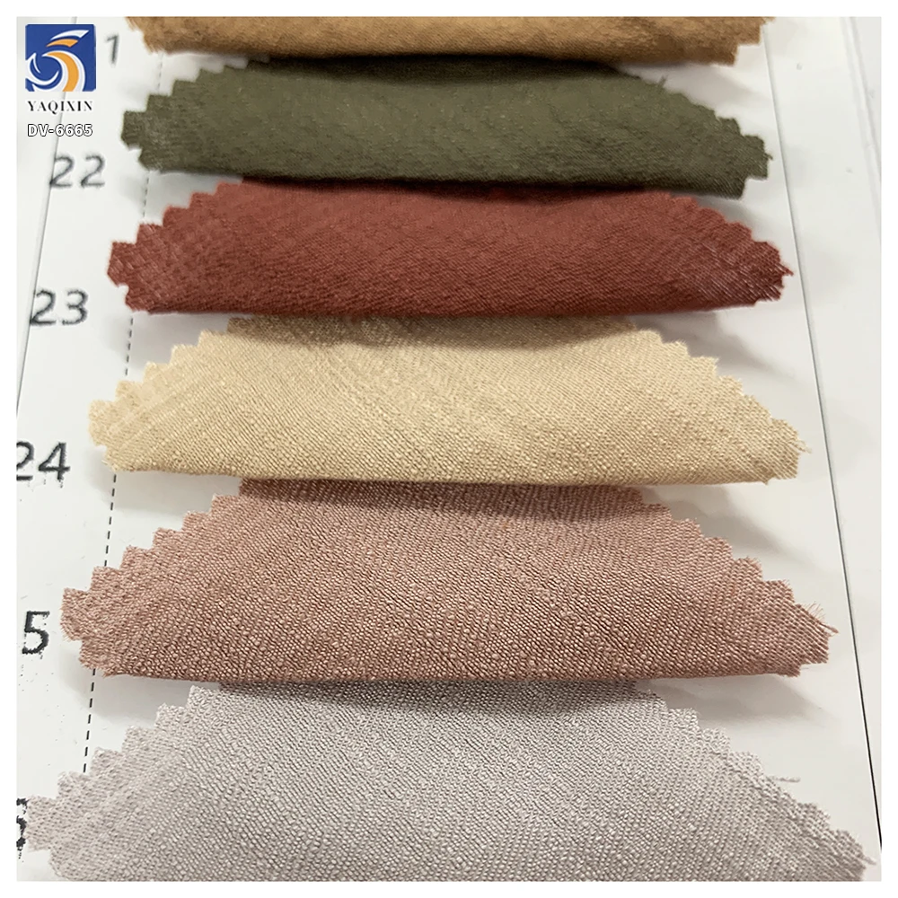 DV-6665 High Quality 100gsm 85 Rayon 15 Polyester Sustainable/Eco Friendly Women Summer Dress Blouse Fabric OEM Chiffon - 图片 5