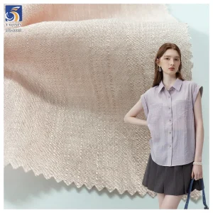 DV-6665 High Quality 100gsm 85 Rayon 15 Polyester Sustainable/Eco Friendly Women Summer Dress Blouse Fabric OEM Chiffon
