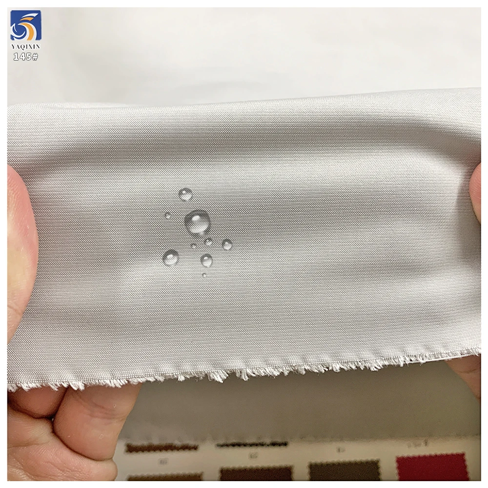 Y-145 Factory Price 150g 100% Polyester Soft Mini Oxford Stripe Waterproof Fabric 150cm for Trench Coat OEM - 图片 2