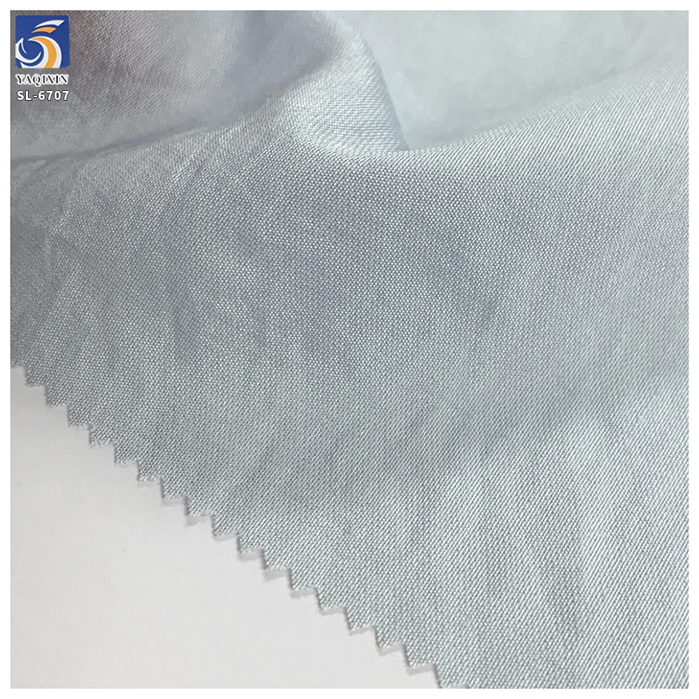 SL-6707 75gsm Soft Rayon Ten-cel Nylon Blend Crepe Fabric Plain Lightweight Breathable for Spring Summer Dress Blouse - 图片 4
