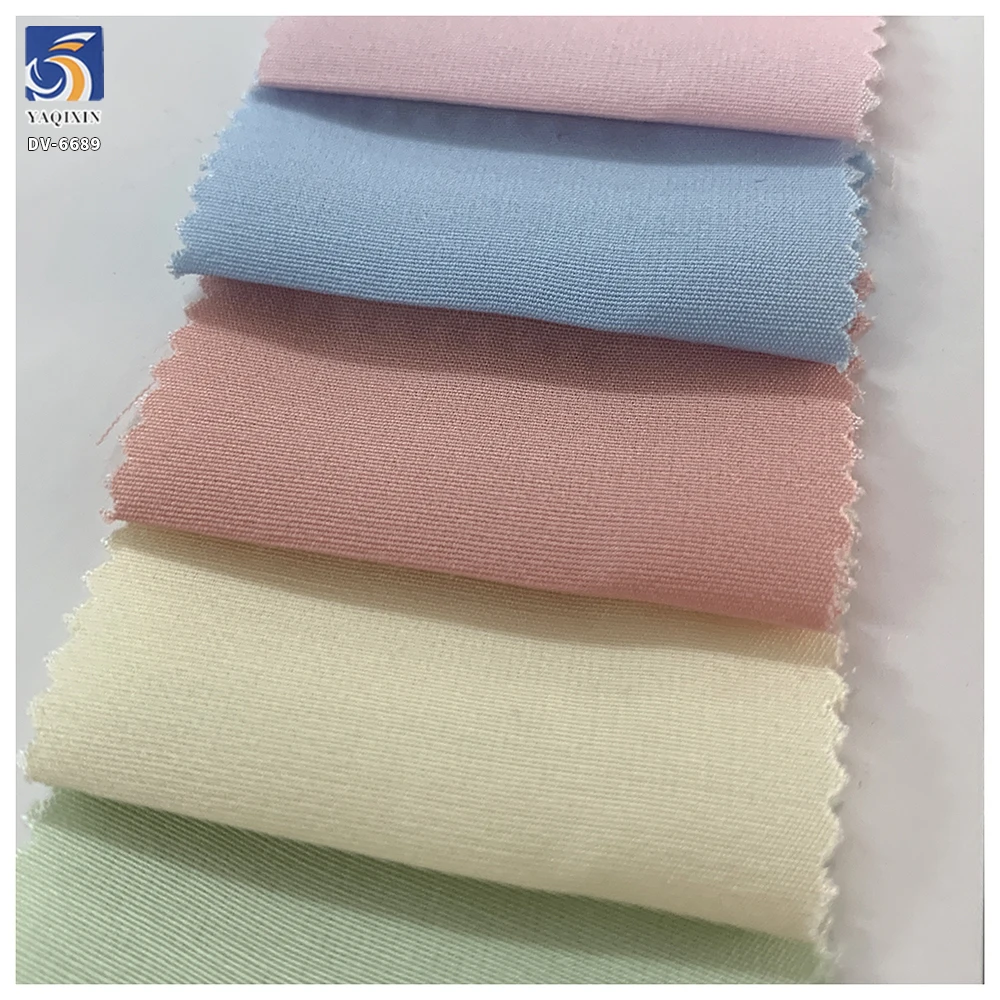 DV-6689 105gsm Wine Red Soft Silky Smooth Feel Skin-Friendly Material Fabric 45/55 Rayon Poly Blend Women's Dress Fabric - 图片 5