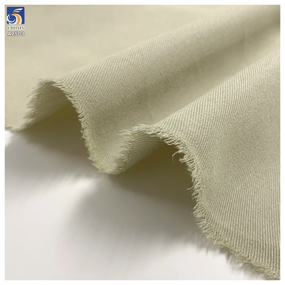 A2503 Wholesale 180gsm Wrinkle-Free Denim Look Fabric 150D Cotton Polyester Lyocell Blend 180cm Washed Trousers Textile - 图片 4