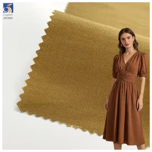 DV-6727 140g Hot Selling Washed 92% Rayon 8% Nylon Blend Slightly Wrinkled Dress Fabric Lightweight for Spring Dress