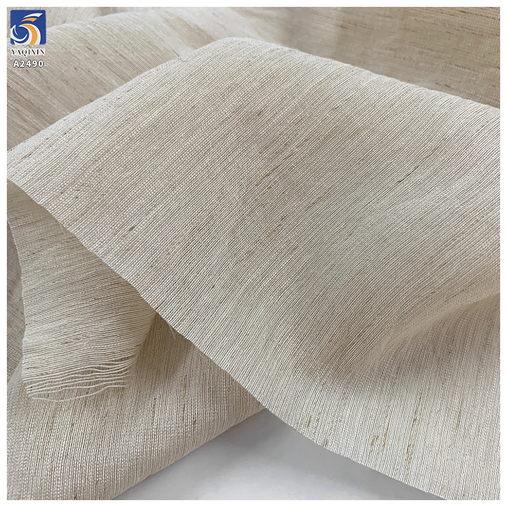 A2490 105g Woven Plain Color Premium Lightweight Linen Fabric for Clothing - 图片 6