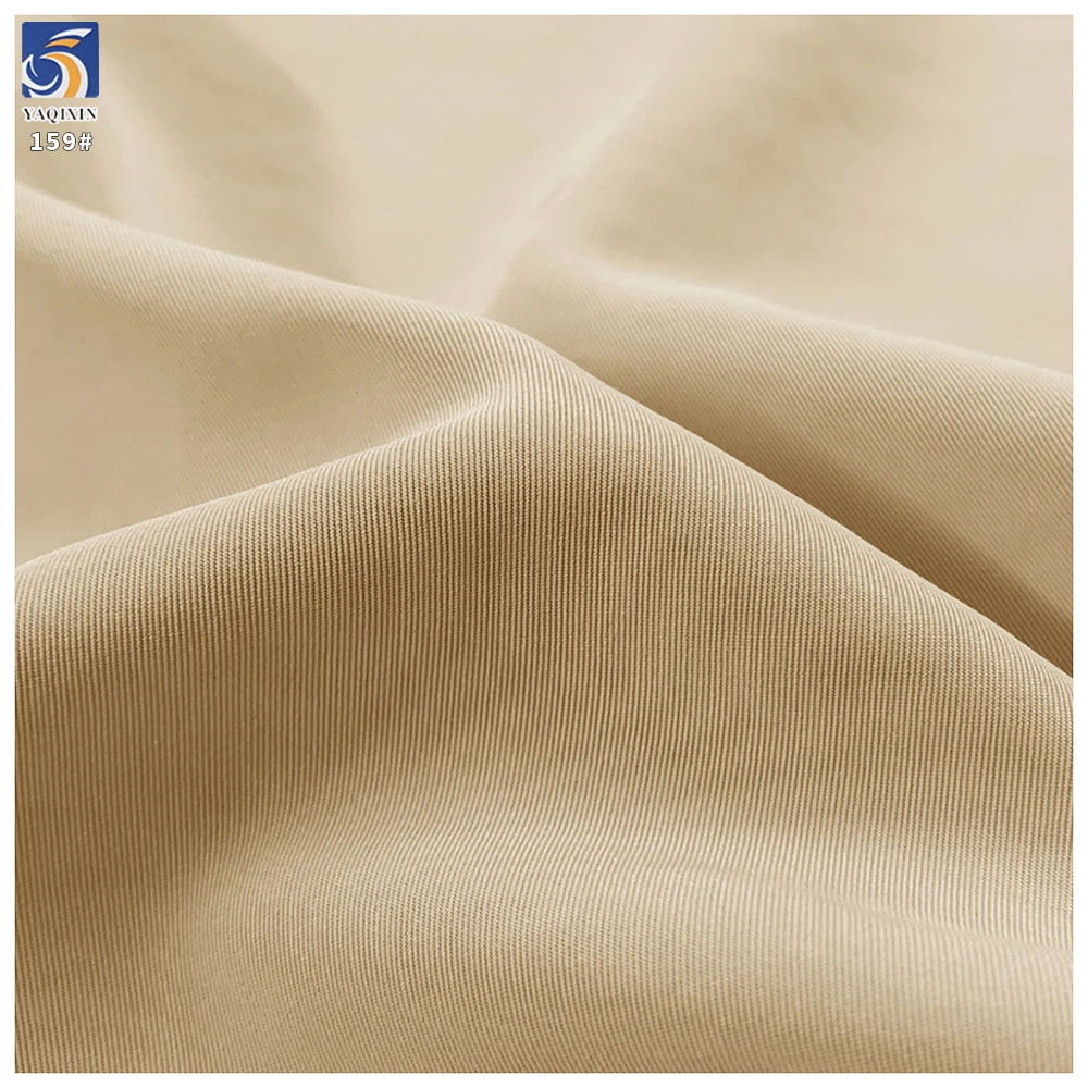 Y-159 Wholesale 155g 100% Polyester Soft Fine Twill Wrinkle Free Anti Static Fabric 150cm for Wide Leg Pants Trousers - 图片 3