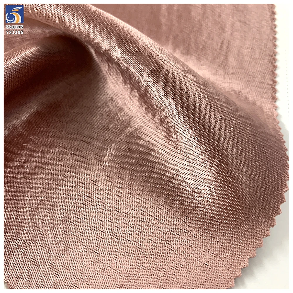 YX1395 260gsm ODM Custom Rose Gold Glossy Woven Material Thickened High Grade Evening Gown Satin Fabric - 图片 2
