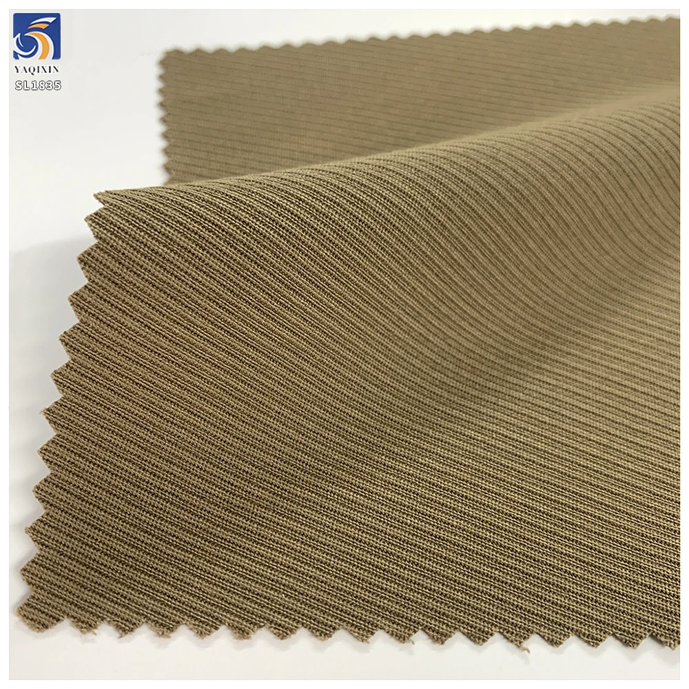 SL1835 250g 76% Polyester 21% Cotton 3% Spandex Big Twill Fabric Anti-Wrinkle 4 Way Stretch Tr Khaki Twill Fabric for Suit - 图片 6