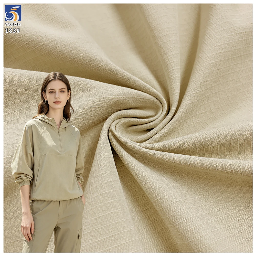 Y-183 180g 90% Nylon 10% Spandex Matte Olive Green Waterproof Stretch Mountaineering Activewear Fabric Stretch Wholesale