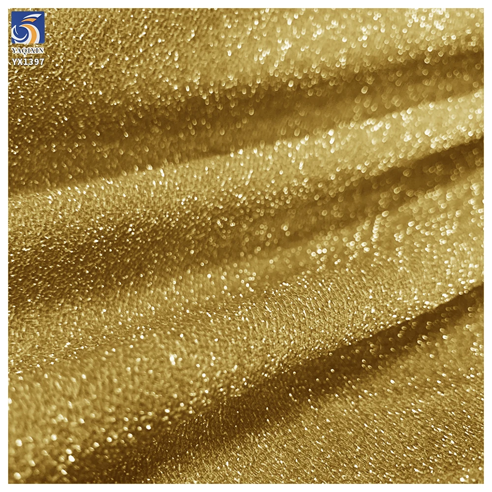 YX1397 Wholesale 170gsm 70% Polyester 25% Lurex 5% Spandex Shiny Cable Knit Stretch Fabric 160cm for Ladies Top Dress Apparel - 图片 5