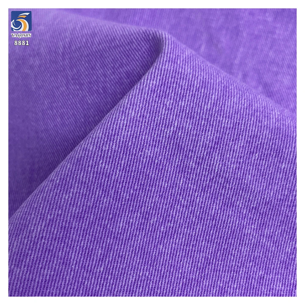 A8881 16*12 280g Top Quality Cotton Twill Fabrics for Shirts Woven Washed Earthy Yellow 100% Cotton Twill Clothing Fabric - 图片 4