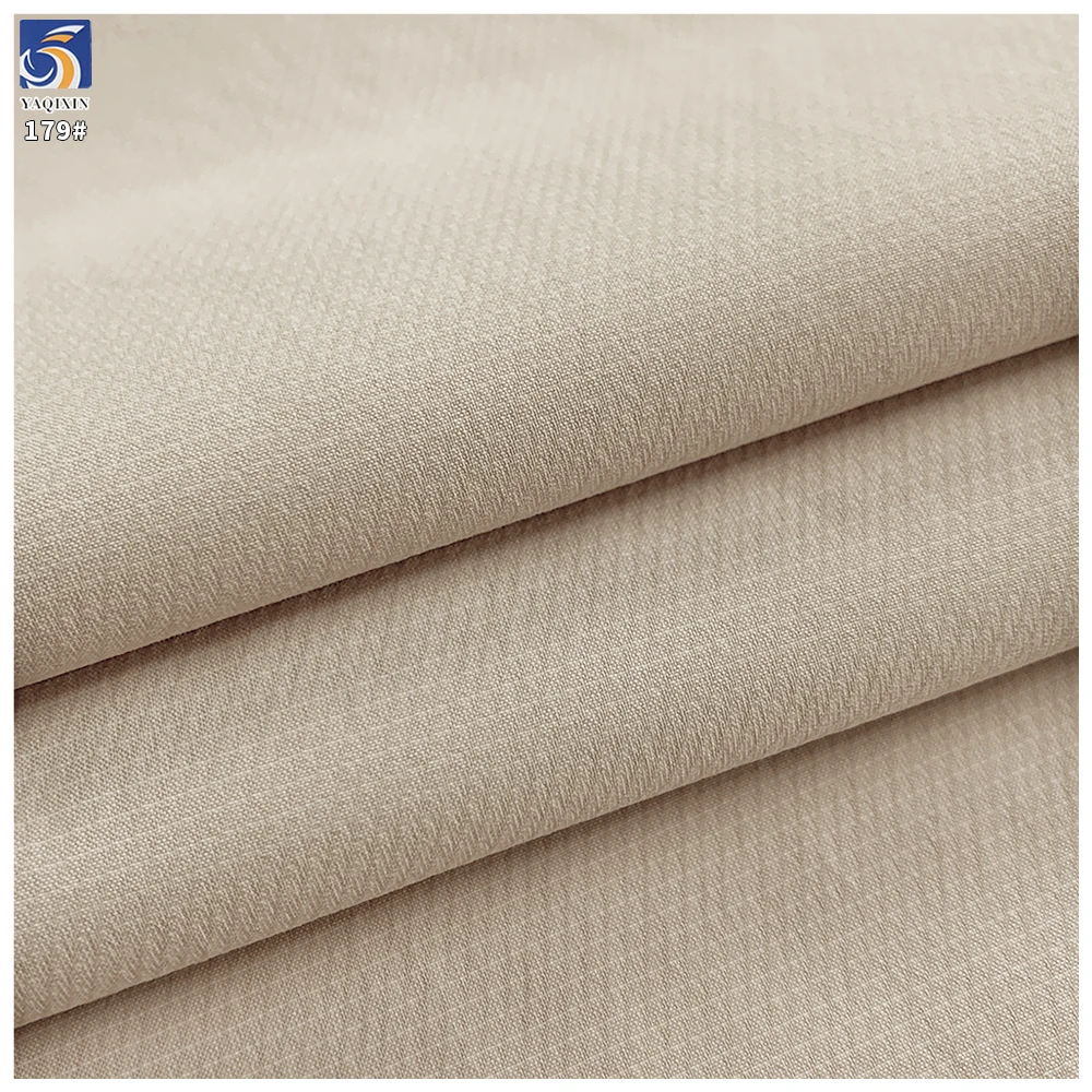 Y-179 145g 1 Yard MOQ Spring Lightweight Thin 100% Polyester Soft Antistatic Fine Twill Fabric for Trench Coat Windbreaker - 图片 4