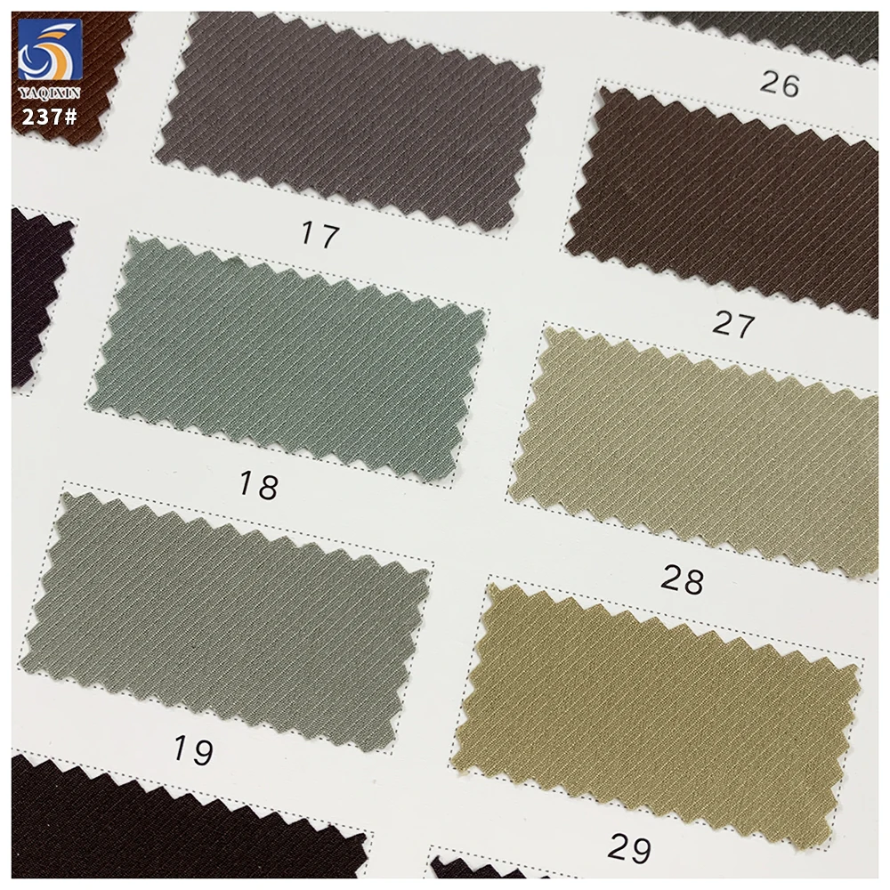 Y-237 110g No Washing/Easy Care Light Grey Woven 100% Polyester Fine Twill Fabric 150cm for Pants Casual Trousers - 图片 6