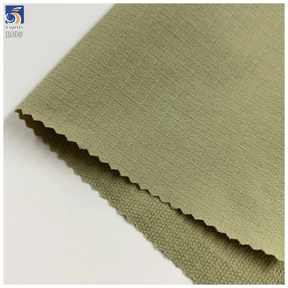 Y-183 180g 90% Nylon 10% Spandex Matte Olive Green Waterproof Stretch Mountaineering Activewear Fabric Stretch Wholesale - 图片 3