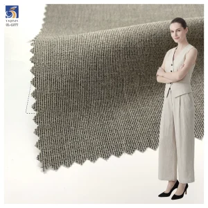 SL-1377 Solid 250gsm Premium TR Polyester Rayon Spandex Stretch Suiting Fabric Wrinkle Resistant TR Fabric for Business Suit