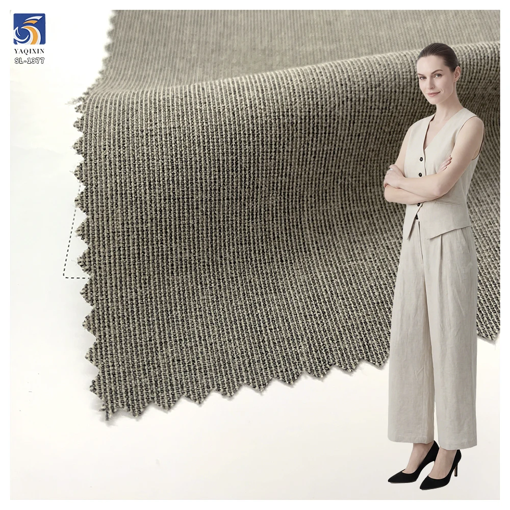 SL-1377 Solid 250gsm Premium TR Polyester Rayon Spandex Stretch Suiting Fabric Wrinkle Resistant TR Fabric for Business Suit