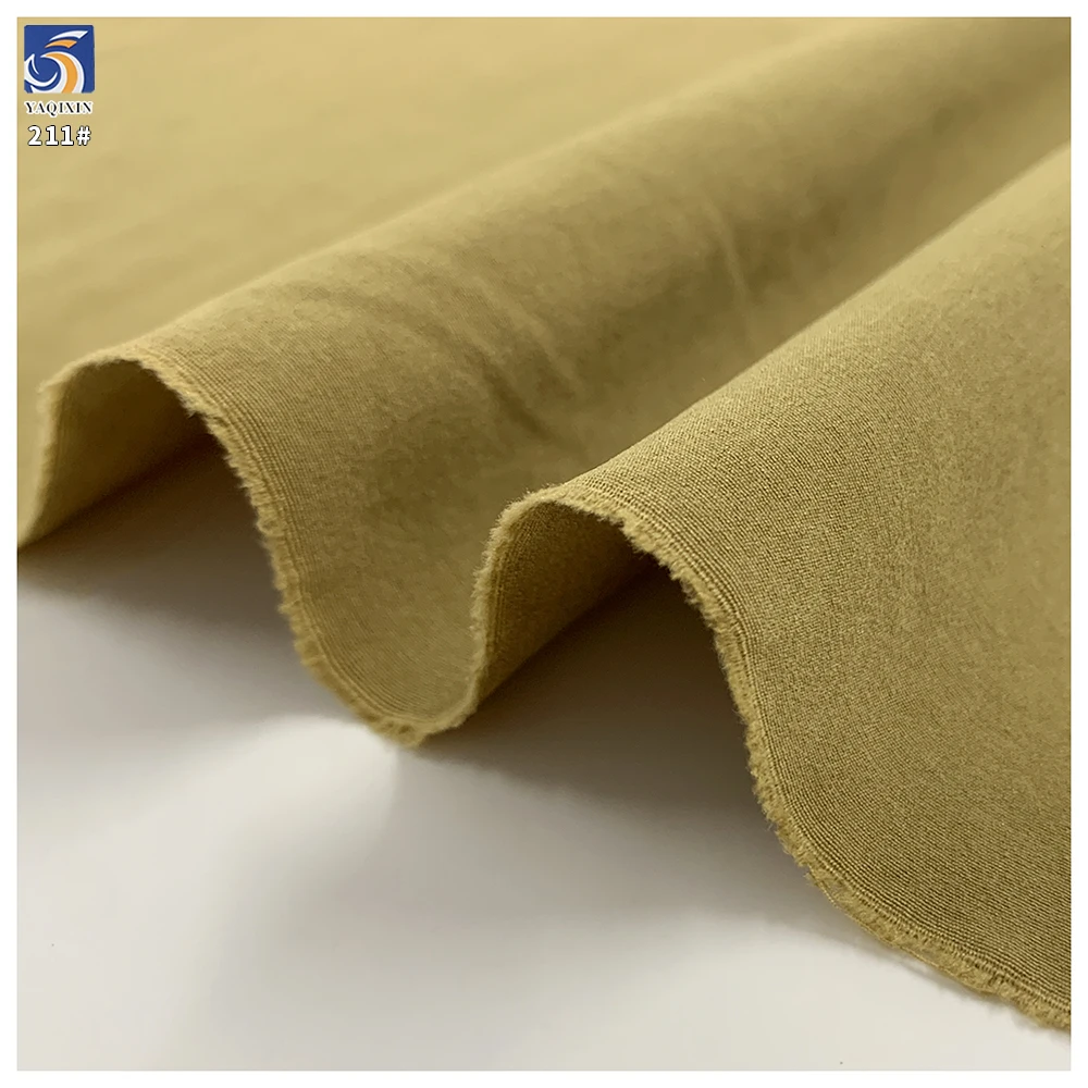 Y-211 High Quality 150g 1 Meter MOQ 100 Polyester Silky Cotton Feel Water Repellent Fabric 160cm for Jacket Trench Coat Pant - 图片 2
