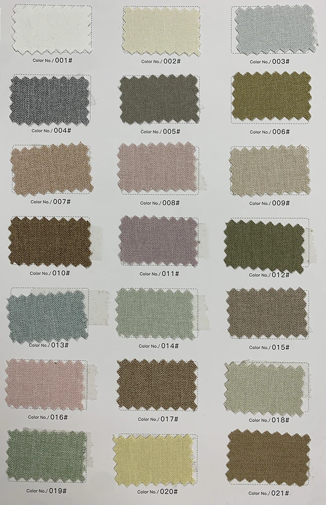 SL-1889 2026 Oatmeal Color 210gsm Khaki Mini Herringbone Poly Spandex Stretch Suit Fabric by the Meter - 图片 5