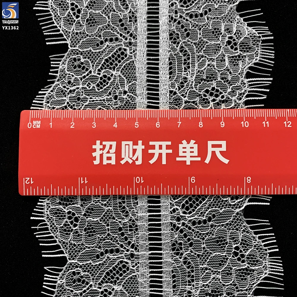 YX1362 35CM*300CM Super Cheap Price Clothing Accessories Lace Multicolored Embroidered Eyelash Lace Fabric Wholesale - 图片 3