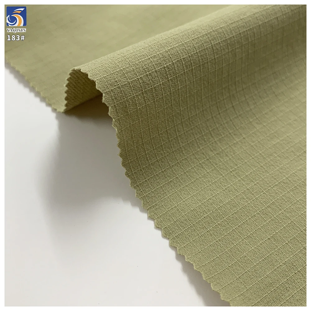 Y-183 180g 90% Nylon 10% Spandex Matte Olive Green Waterproof Stretch Mountaineering Activewear Fabric Stretch Wholesale - 图片 4