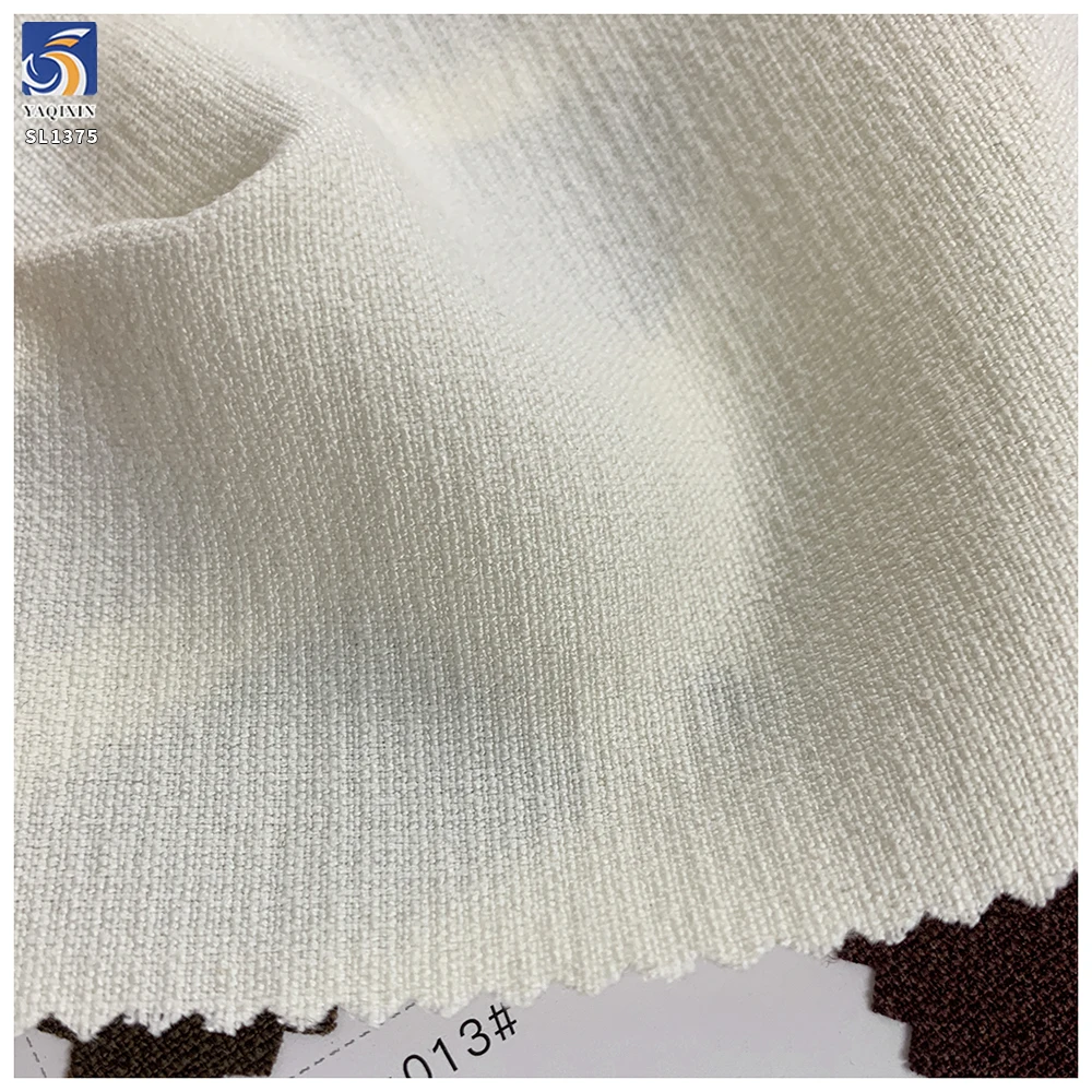 SL1375 290g High Quality Blend 15% Lyocell 3% Wool 2% Spandex 80% Polyester Light Yellow Stretch Fabric Vest Suit Fabric - 图片 5