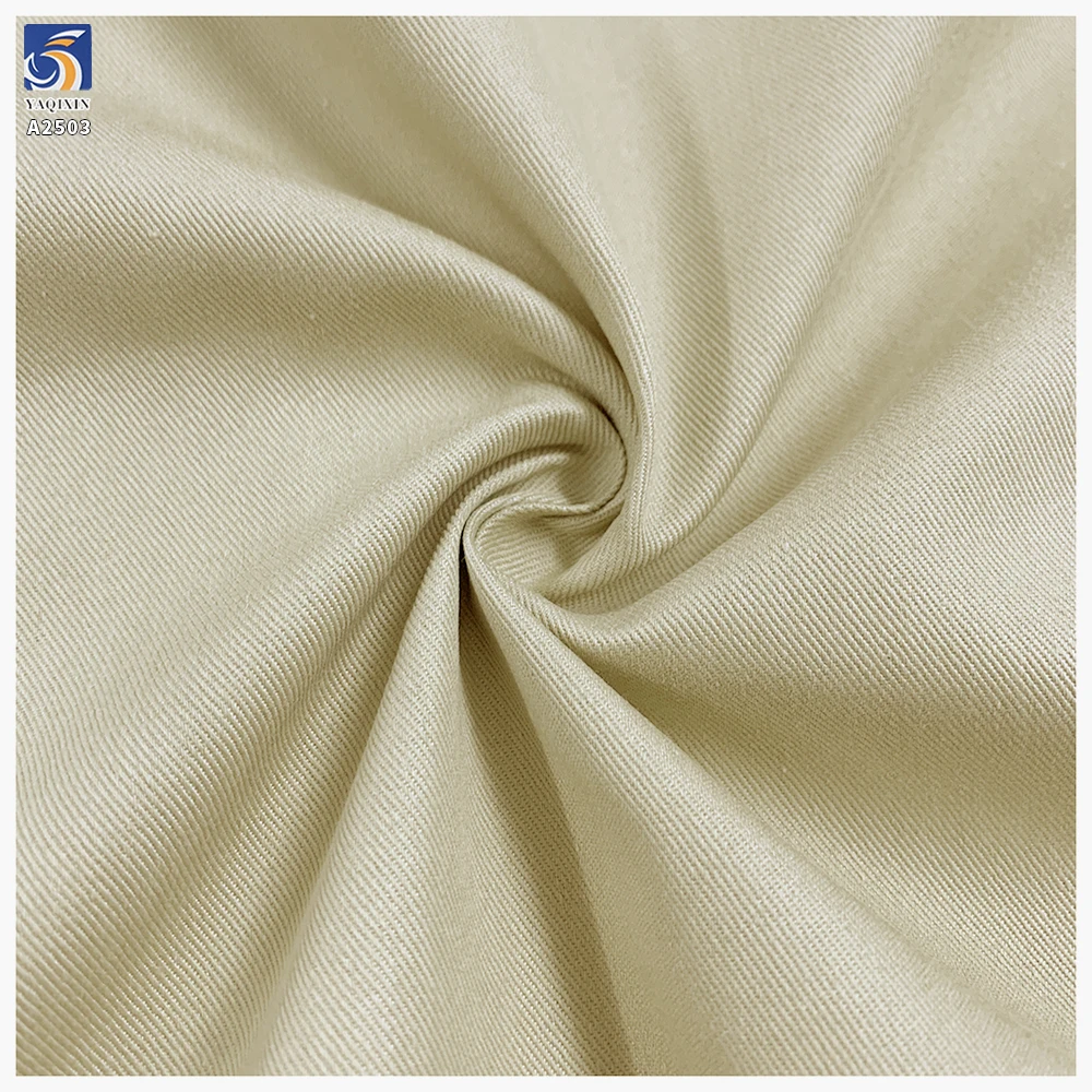 A2503 Wholesale 180gsm Wrinkle-Free Denim Look Fabric 150D Cotton Polyester Lyocell Blend 180cm Washed Trousers Textile - 图片 5