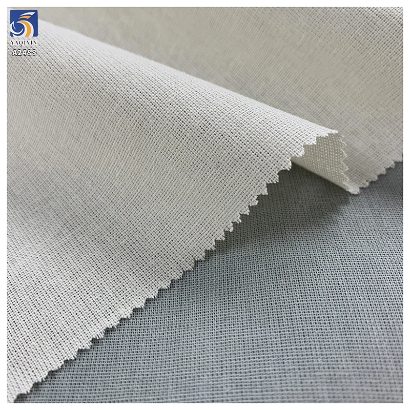 A2488 High Quality 20S 130gsm Washed Linen 100% Cotton Fabric Wholesale Price Cotton Linen Fabric for Casual Shirts Dress - 图片 6