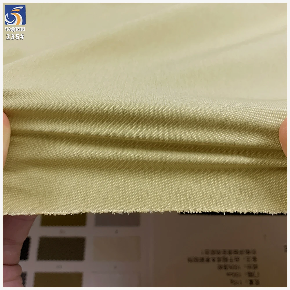 Y-235 110g Lightweight High Shrinkage Cavalry Twill Fabric 100% Polyester 2/1 Twill Fabric for Pants Casual Wear Wholesale - 图片 2