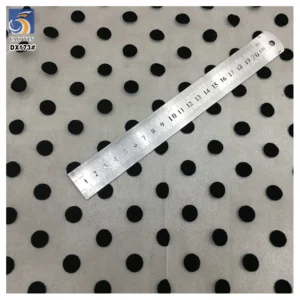 0.8CM/1.5CM Soft Polyester Tulle Black Swiss Polka Dot Flocking Mesh Tulle Fabric for Casual Dress - 100% Polyester, 35 gsm...