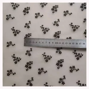 100% Nylon Printed Tulle Fabric Printed Mesh Fabric Flocked Tulle Fabric for Dress - 100% Polyester, 35 gsm, 150 CM, Mesh...
