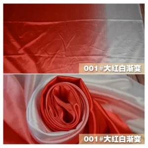 2025 New Design Digital Printed Gradient Ombre Satin Fabric Polyester Imitation Silk Material Satin Fabric Gold Supplier...