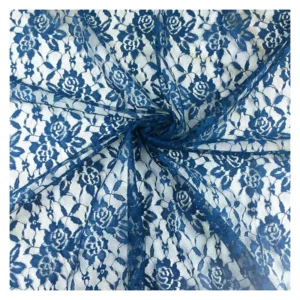 2025 New Lace Fabrics and Textiles 100 Polyester Jacquard Chantilly Lace Fabric African Rose Floral Mesh Lace Fabric - 100%...