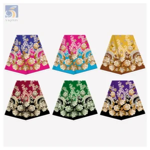 2025 Trending Floral Pacific Island Design Fabric Dress Poly Printed for Woman Polynesian Design Fabrics - 100% Polyester...
