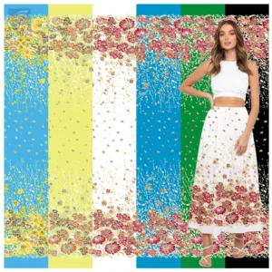 2025 Trending Floral Pacific Island Design Fabric Dress Poly Printed for Woman Polynesian Design Fabrics - 100% Polyester...