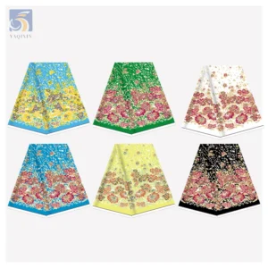 2025 Trending Floral Pacific Island Design Fabric Dress Poly Printed for Woman Polynesian Design Fabrics - 100% Polyester...